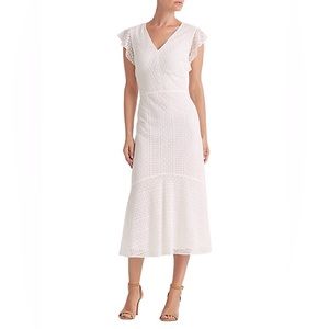 RALPH LAUREN Lace Flutter-Sleeve Dress